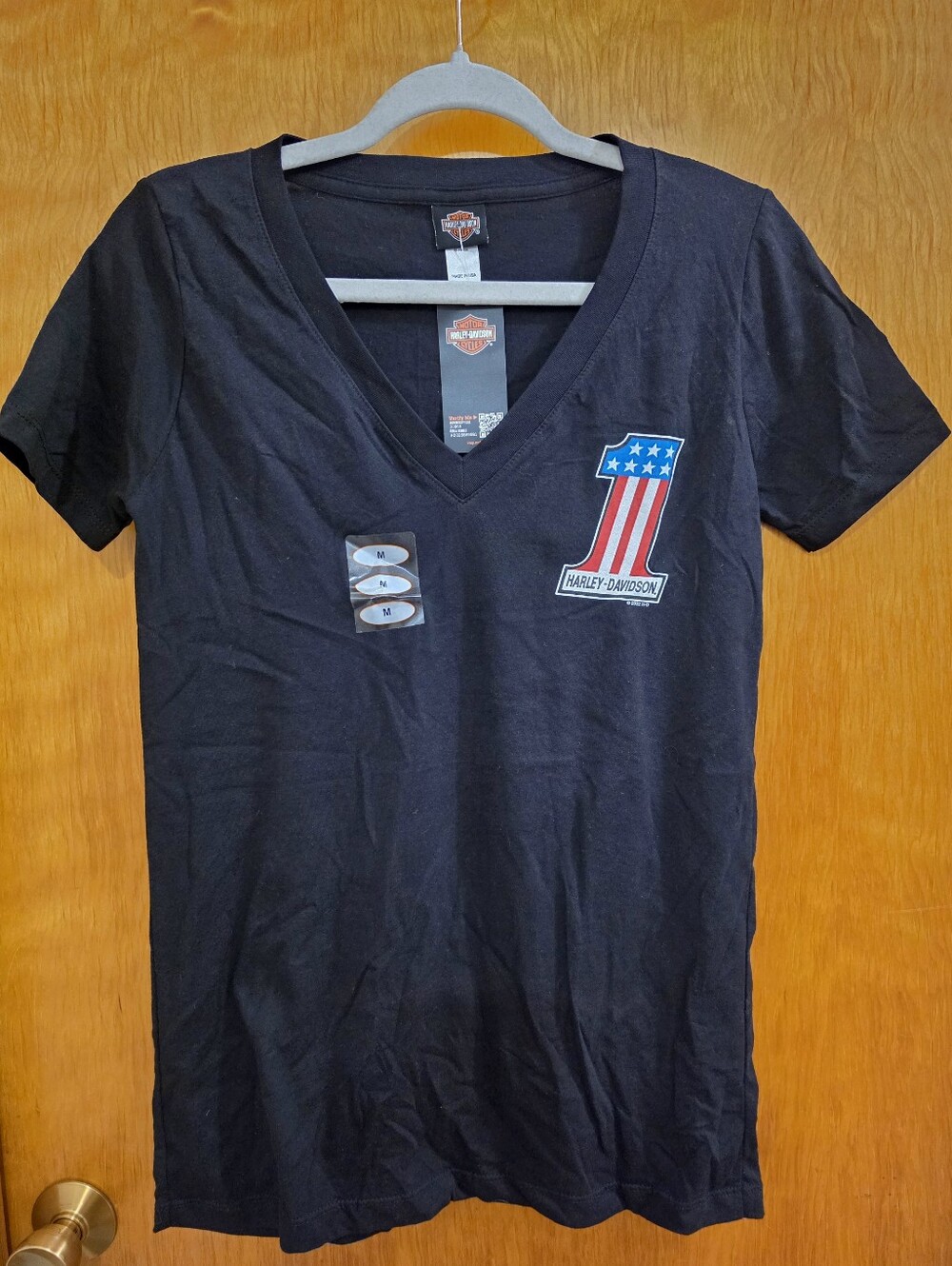 Harley Davidson - Women's #1 V-neck Tee - M